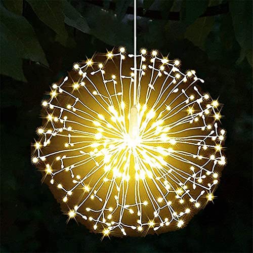 1 Stück Feuerwerk Dekoration Lichter, Weihnachten Feuerwer Lichter, Weihnachten Feuerwerk Lichterketten, Feuerwerk Kupferdraht Lichter, mit Fernbedienung für Indoor Outdoor Home Parties Hochzeit von Amasawa