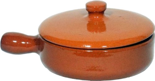 Amazing Cookware Pfanne, Terrakotta, mit Deckel, 15 cm, naturfarben von Amazing Cookware