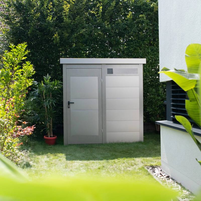 Amazing Spaces Gartenhaus Shape mit Oberlicht 201 cm x 201 cm Graualuminium von Amazing Spaces