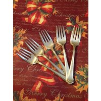 Antik 1847 Rogers Bros 1915 Salem/Lowell Individueller Salat/Dessertgabel 7", 7Er Set von AmazingSilver21