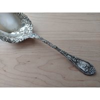 Antik Durgin Sterling 1897 Dauphin Große Beere/Casserole Servierlöffel 9 1/4" von AmazingSilver21