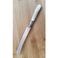 Antik National Silber Perlmutt Sterling Band Käse/Obst Messer 6 7/8" von AmazingSilver21
