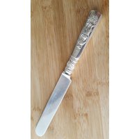 Antike Gorham Sterling 1880 Fontainebleau Stumpf Hohles Menümesser 8 1/2 "W Bolster Mono C, 4Er Set von AmazingSilver21