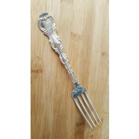 Antike Gorham Sterling 1897 Strasbourg Speisegabel 7 5/8" Mono M Oder W, 6Er Set Antike Gorham Sterling 1897 Strasbourg Speisegabel 7 5/8" Mono M Oder W, 6Er Set von AmazingSilver21