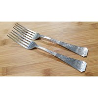 Antike Sheffield Silber 1890 Coral Speisegabel 7 3/8", 4Er Set Antike Sheffield Silber 1890 Coral Speisegabel 7 3/8", 4Er Set von AmazingSilver21