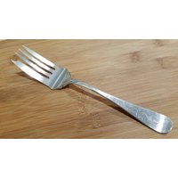 Antike Towle Silber 1905 Graviert Buffet/Wurst Serviergabel 8 1/2", Mono D von AmazingSilver21