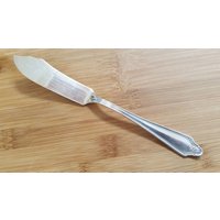 Antiker Community Teller 1912 Georgian Flachgriff Meister Buttermesser 7 1/2" von AmazingSilver21