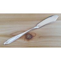 Antiker Community Teller 1917 Adam Flachgriff Meister Buttermesser 7 1/2" von AmazingSilver21