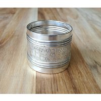 Antiker Gorham Silber Teller Floral Geätzt Rund Servietten Ring/Halter 1 1/2", Mono D C Antiker Gorham Silber Teller Floral Geätzt Rund Servietten Ring/Halter 1 1/2", Mono D C von AmazingSilver21