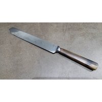 Antikes Lamson Goodnow Mfg Carbon Blunt Speisemesser 10 1/8" Mit Bakelit Griff, 6Er Set Antikes Lamson Goodnow Mfg Carbon Blunt Speisemesser 10 1/8" Mit Bakelit Griff, 6Er Set von AmazingSilver21