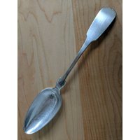 Antikes Sammlerstück Carl Recht 750 Sterling Silber 1860 Fiddle Servier Esslöffel 9" Germany Antikes Sammlerstück Carl Recht 750 Sterling Silber 1860 Fiddle Servier Esslöffel 9" Germany von AmazingSilver21