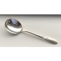 Antique Sl Gh Rogers 1948 Präsentation Runde Schale Suppe/Gumbo Löffel 7" von AmazingSilver21