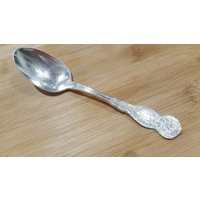 Sammlerstück Wm Rogers American Eagle New Jersey State Teaspoon 5 7/8", 2Er Set von AmazingSilver21
