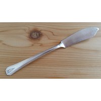 Vintage Oneida Par Teller 1931 Clarion Flat Handle Master Buttermesser 20, 3 cm, 2Er Set von AmazingSilver21