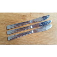 Vintage Sammlerstück Delta Airlines Im Flug Speisemesser Mit Gezackter Klinge, 3Er-Set von AmazingSilver21