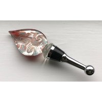 Vintage Sammlerstück Murano Style Glas Flammen Spitze Schnaps/Flasche/Karaffe Stopper von AmazingSilver21