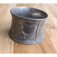 Vintage Sammlerstück Silber Gruss Vom Rhein Koln Großer Runder Serviettenring/Halter 2" von AmazingSilver21