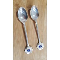 Vintage Sammlerstück United Ocean Transport Co/Daido Line Souvenir Löffel 2Er Set, Japan von AmazingSilver21