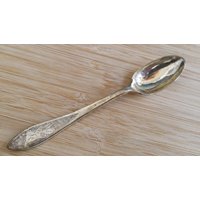 Vintage Wayang Schattenpuppen Silber Teller Geätzter Demitasse Löffel 4 3/4", 6Er Set von AmazingSilver21