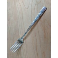 Vintage Wm A Rogers 1940 Artistic Dinner | Grille Gabel 7 1/2", 6Er Set von AmazingSilver21