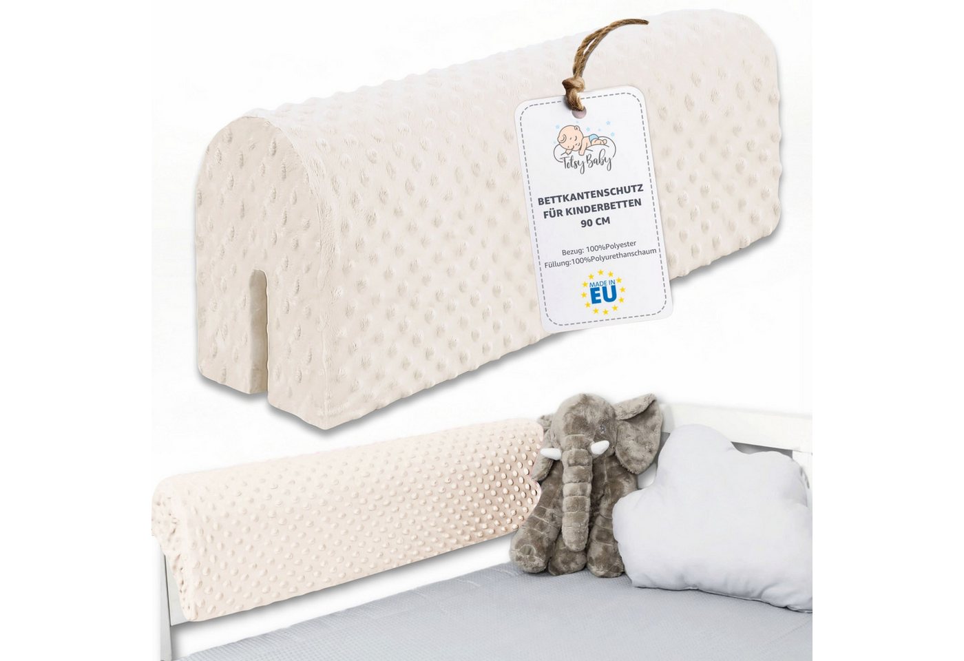 Amazinggirl Bettschutzgitter Bettkantenschutz 90 cm - Rausfallschutz fürs Babybett, Hellbeige Amazinggirl Bettschutzgitter Bettkantenschutz 90 cm - Rausfallschutz fürs Babybett, Hellbeige von Amazinggirl