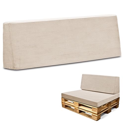 Amazinggirl Palettenkissen Outdoor Europaletten Rückenkissen 40 x 120 cm - Schaumstoff Sitzpolster für Paletten und Palettensofa Lincoln Beige Amazinggirl Palettenkissen Outdoor Europaletten Rückenkissen 40 x 120 cm - Schaumstoff Sitzpolster für Paletten und Palettensofa Lincoln Beige von Amazinggirl