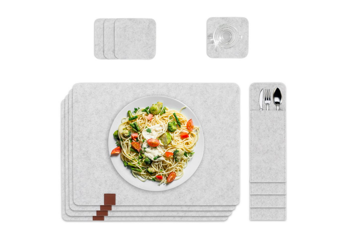 Amazinggirl Unterlegscheibe Tischsets Platzsets abwaschbar Filz 4-er SET - Platzdeckchen Amazinggirl Unterlegscheibe Tischsets Platzsets abwaschbar Filz 4-er SET - Platzdeckchen von Amazinggirl