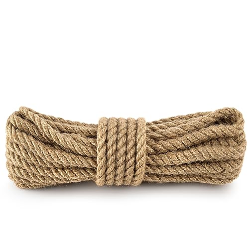 Juteschnur Kordel Schnur - Kordelband garn Paketschnur Hanfseil Rope Bindfaden Jutegarn Gartenschnur Stärke 10 mm 20 Meter von Amazinggirl