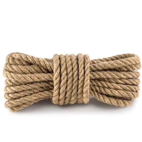 Juteschnur Kordel Schnur - Kordelband garn Paketschnur Hanfseil Rope Bindfaden Jutegarn Gartenschnur Stärke 14 mm 20 Meter von Amazinggirl