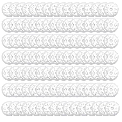 Amazleer 100 Stück Unterlegplatten Kunststoff PP Unterlegscheiben 45 mm, Schaumstoffplatten Unterlegscheiben zur Befestigung und Unterstützung von Dämmstoffteller (Unterlegplatten Kunststoff_100) von Amazleer