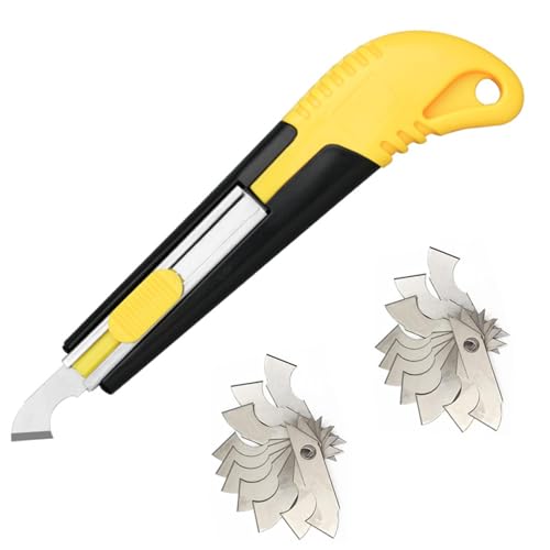 Amazleer Schneider Set Profi Acrylschneider mit 20-teiliger Schneideklinge für Acrylplatten Kunststoff Zuschnitt Acrylplatte PVC Platten Transparent, ABS Kunststoffplatte (3, Zufällig) von Amazleer