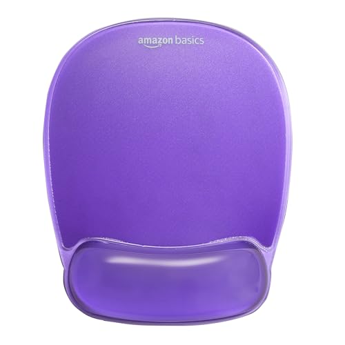 Amazon Basics 1er-Pack Mauspad mit Gel-Kristall-Handgelenkauflage, Rechteckig, Purpur Amazon Basics 1er-Pack Mauspad mit Gel-Kristall-Handgelenkauflage, Rechteckig, Purpur von Amazon Basics
