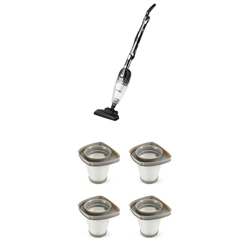 Amazon Basics 2-in-1 Stielsauger mit Kabel + HEPA-Ersatzfilter (4er-Set) - Leichter Staubsauger, ECO-Motor, Waschbare Filter von Amazon Basics