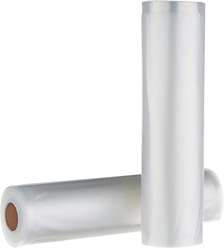 Amazon Basics 22 cm x 500 cm, 2 Rollen für Vakuumierer, Kunststoff, Klar Amazon Basics 22 cm x 500 cm, 2 Rollen für Vakuumierer, Kunststoff, Klar von Amazon Basics