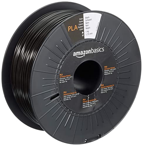 Amazon Basics 3D-Drucker-Filament aus PLA-Kunststoff, 1.75 mm, Schwarz, 1 Spool Amazon Basics 3D-Drucker-Filament aus PLA-Kunststoff, 1.75 mm, Schwarz, 1 Spool von Amazon Basics