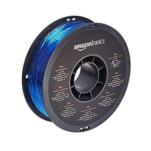 Amazon Basics 3D-Drucker-Filament aus TPU-Kunststoff, 1.75 mm, 1-kg-Spule, Blau Amazon Basics 3D-Drucker-Filament aus TPU-Kunststoff, 1.75 mm, 1-kg-Spule, Blau von Amazon Basics