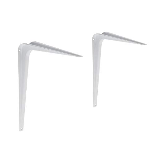 Amazon Basics – AB5403 Regalwinkel, 20,3 x 25,4 cm, Weiß, 10er-Pack von Amazon Basics