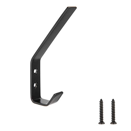 Amazon Basics AB6000-FB-5 Trockenbau Garderobenhaken, Mattschwarz von Amazon Basics