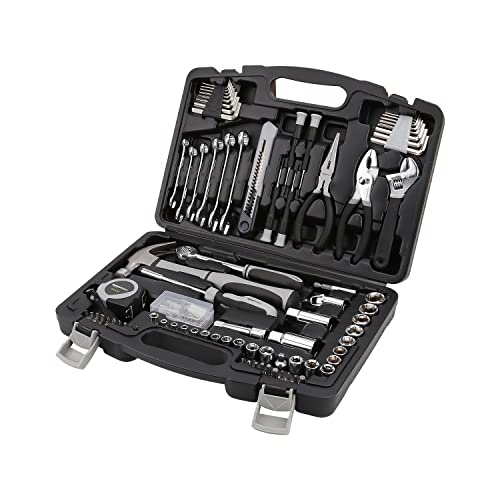Amazon Basics Allgemeines Handwerkzeug-Set für den Haushalt, 131-teilig von Amazon Basics