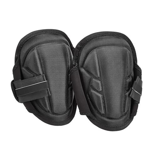 Amazon Basics Arbeitsknieschoner mit weicher Gelschaum-Schale, 23 cm, Schwarz, Einheitsgröße, 1 Paar(Früher Marke AmazonCommercial) von Amazon Basics