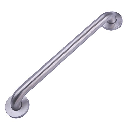 Amazon Basics Behindertengerechter Wandhalte Stützgriff für das Badezimmer, 46 cm Länge und 3,2 cm Durchmesser, Edelstahl von Amazon Basics