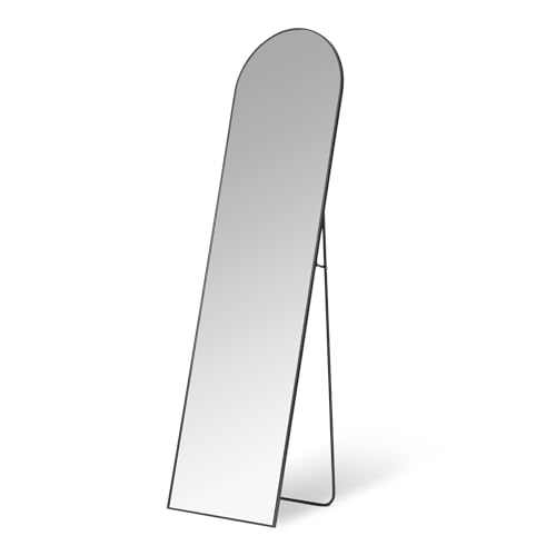 Amazon Basics Bogenförmiger Ganzkörperspiegel, Wand-/Bodenhalterung, 149,9cm x 40,6cm x 1,4cm, Schwarz Amazon Basics Bogenförmiger Ganzkörperspiegel, Wand-/Bodenhalterung, 149,9cm x 40,6cm x 1,4cm, Schwarz von Amazon Basics