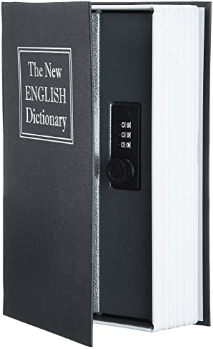 Amazon Basics Buch-Safe, Kombinationsschloss, Groß, Schwarz von Amazon Basics