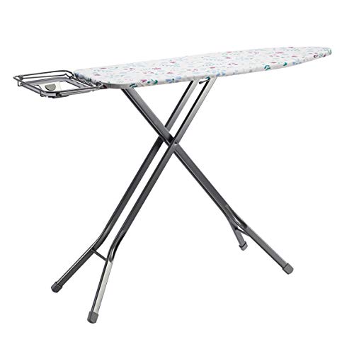 Amazon Basics Bügelbrett mit Ablagefach und H-förmiger Bügeleisen-Ablage, groß, 122 x 38 cm, grau, Geblümt Amazon Basics Bügelbrett mit Ablagefach und H-förmiger Bügeleisen-Ablage, groß, 122 x 38 cm, grau, Geblümt von Amazon Basics