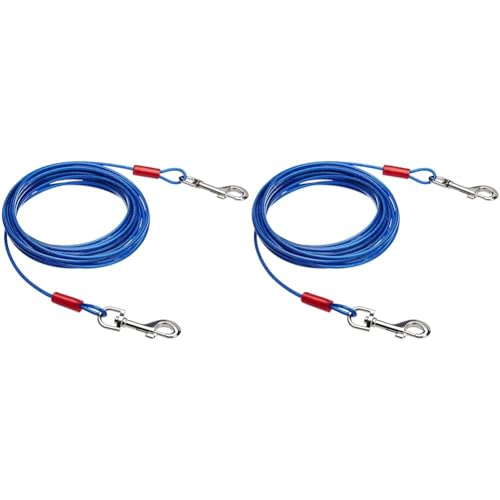 Amazon Basics - Cable para ATAR Perros, Hasta 27 kg, 7,62 m (Packung mit 2) von Amazon Basics