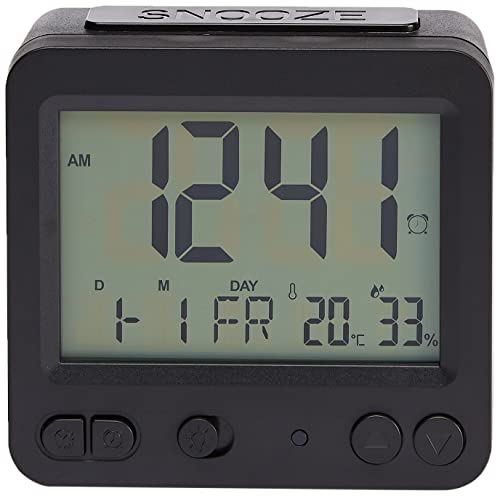 Amazon Basics Digitaler Tischwecker mit Licht, Temperatur- und Datumsanzeige, quadratisch - Schwarz, 8.9 x 4.8 x 9.4 cm Amazon Basics Digitaler Tischwecker mit Licht, Temperatur- und Datumsanzeige, quadratisch - Schwarz, 8.9 x 4.8 x 9.4 cm von Amazon Basics