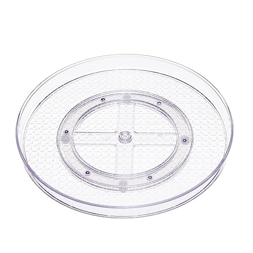 Amazon Basics Drehbares Ablagefach Lazy Susan, transparent, Organizer, 30,5 cm, 2 Stück von Amazon Basics