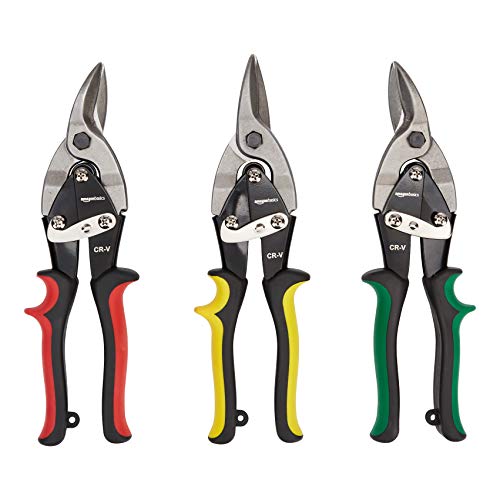 Amazon Basics Durchlaufblechscheren-Set, 3-teilig, linker, rechter und gerader Schnitt & Stemmeisen und Nagelzieher, 4-teiliges Set Amazon Basics Durchlaufblechscheren-Set, 3-teilig, linker, rechter und gerader Schnitt & Stemmeisen und Nagelzieher, 4-teiliges Set von Amazon Basics