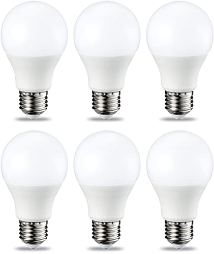 Amazon Basics E27 LED Lampe, 8.5W (ersetzt 60W), warmweiß, dimmbar - 6 Stück (1er Pack) von Amazon Basics