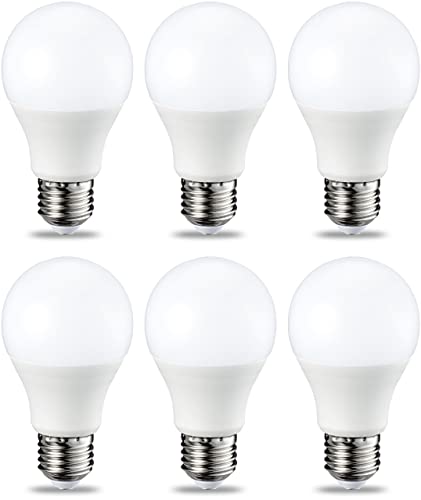 Amazon Basics E27 LED Lampe, 9W (ersetzt 60W), warmweiß, dimmbar - 6er-Pack von Amazon Basics